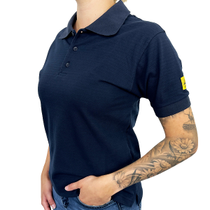 ESD Poloshirt Unisex Modell kurzarm DUNKELBLAU