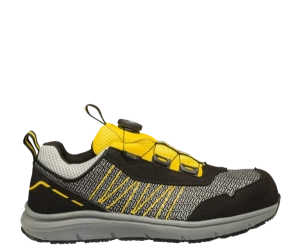 VENTOR S1PS ESD B-SPIN yellow low – safety work shoes with ESD protection and quick fastening system