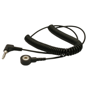 C390 Spirálový kabel 3 mm DK/90° banánek